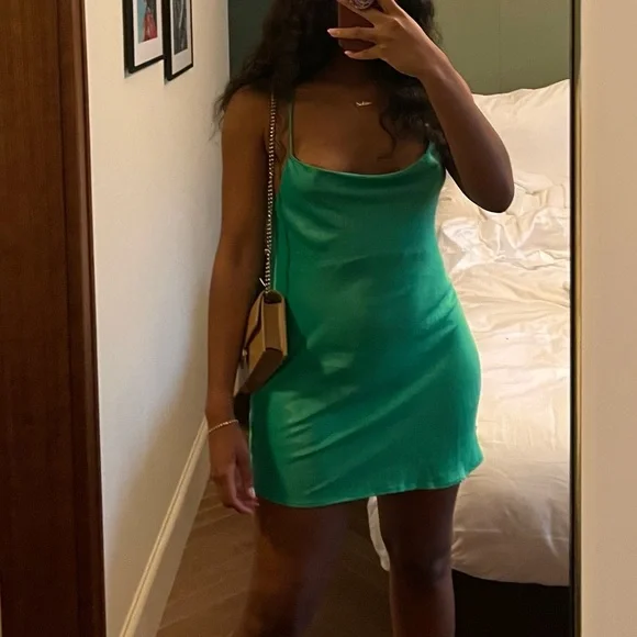 ann margaret green dress Nova Tie Back Dress in Emerald Green | OMNES | Ethical & Affordable  Clothing